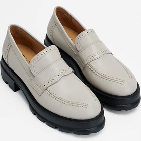 Resim Tamer Tanca Kadın Hakiki Deri Vizon Loafer Ayakkabı 775 4110 Bn Ayk Sk23/24 Vızon Dr Vizon 