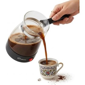 Resim İsmiyle Al Cam Kahve Makinesi 650W 0.5 Litre 5 Fincan Kapasiteli Elektrikli Türk Kahvesi Makinesi 