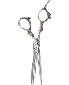 Resim Nagasaki Profesyonel Kuaför Saç Efile Makası 49 No 6 Inç Işlemeli 