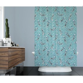 Resim Zethome Günce Banyo Duş Perdesi 4352 Tek Kanat 1X100x200 Çok Renkli 