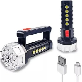 Resim P-17 17+5 Cob Ledli Işıldak Fener 