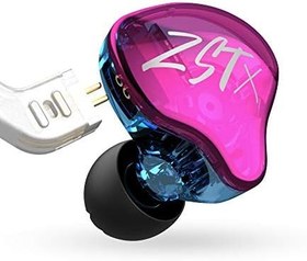 Resim KZ ZST X Hibrit Sürücü In Ear Monitör IEM Kablolu Kulak İçi Oyuncu Kulaklık Mikrofonlu 