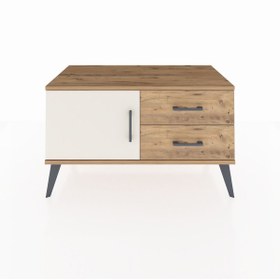 Resim Hyperion Şifonyer Tek Raflı 2 Çekmeceli Tek Kapaklı 88x44x48 Çam-Aytaşı/Çam 