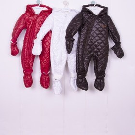 Resim Kırmızı Mikro Kozmonot Eldiven Patikli Astronot Tulum Kırmızı 