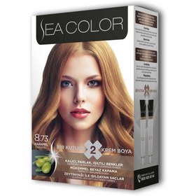 Resim Litae LitaeTrend 2 Tüp Krem Saç Boyası Seti Karamel No:8.73 