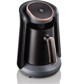 Resim 500ml Türk Kahve Makinesi Kahve Tencere Moka Pot 600w Yarı Otomatik Türk Kahve Black Amerika 