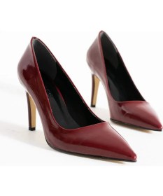 Resim Prego (Pine Cone) Kadın Stiletto Ayakkabı Bordo 