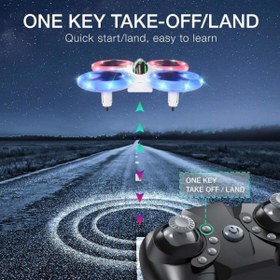 Resim Q8 Mini Işıklı Neon Drone -Gepettoys 