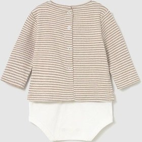 Resim Mayoral Newborn Erkek Bebek Cıtçıtlı Sweatshirt Krem Krem 