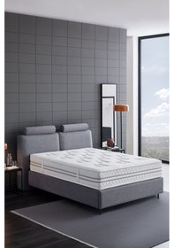 Resim Yataş Barte Prestige Prime Yatak, Baza, Başlık 3'lü Set - Gri - 140x190 Cm 