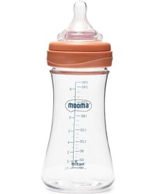 Resim Mooma Neutra Tritan Biberon 250 Ml 6-18 Ay Orta Akış Mercan Pembe 4 Adet 