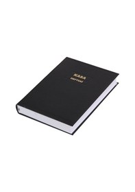 Resim Gülpaş Kasa Defteri 20X28 368 Yaprak Termo Deri Kapaklı 720 Siyah 