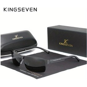 Resim Cordial Kıngseven Polarize Kare Sürüş Gözlüğü Siyah Gri Paslanmaz Çelik Çerçeve Pc Cam Tam Çerçeveli Günlük Kullanım Sevgililer Günü Hediyesi Altın 