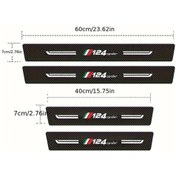 Resim Gaojunshop01 Fıat 124 Spider 4 Adet Kapı Eşiği Çizilme Önleyici Karbon Fiber Koruma Film 