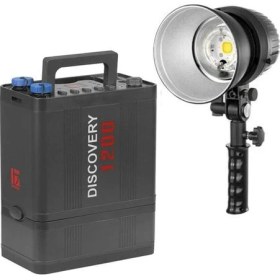 Resim Jinbei Discovery Dc-1200 Li-Polymer Battery Serisi Akülü Flaş Kit 