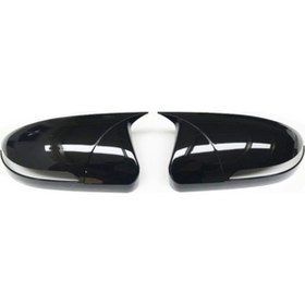Resim HasAkman Hyundai Elantra Uyumlu Sinyalli Batman Yarasa Ayna Kapağı Piano Black 2011 2012 2013 2014 2015 