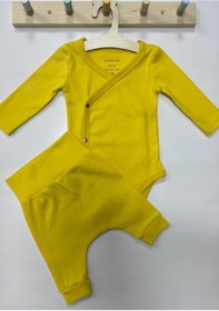 Resim Sepetistan MuzipoKids Penye Çıtçıtlı Body Şort 2'li Takım 