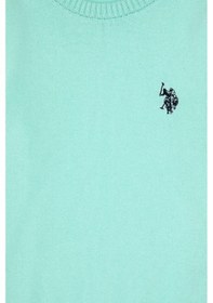 Resim U.S. Polo Assn. Kız Çocuk Yeşil Bisiklet Yaka Basic Kazak 50316808-VR250 