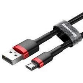 Resim Baseus Cafule Serisi, Şarj & Data Aktarım Kablosu, 1M, 2.4A, USB Type A & Micro USB - Kırmızı 
