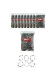 Resim Ekoset Renkli Paket Para Lastiği Karışık 6 Renk 70 MM 10.000 Adet 