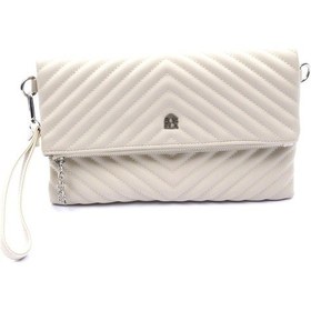 Resim Barbara Kadın Clutch Çanta 67-6010 Bej - Bej 