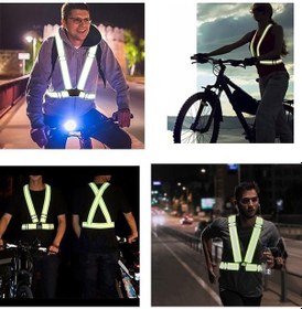 Resim Knmaster Motosiklet – Bisiklet Reflektörlü İkaz Kemeri/ Yeleği (Yeni Yönet 