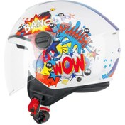 Resim CGM 261g Mını Comıcs Çocuk Kaskı Beyaz-mavi M 