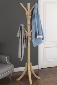 Resim Nia Ahşap Ayaklı Gürgen Askılık 