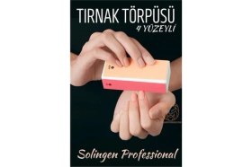 Resim SÜS Mey Ithalat® 4 Yüzeyli Tırnak Törpüsü ve Parlatma Blok Sünger Solingen Professional 716803 