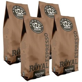 Resim Oze Royal Espresso Kahve 4 x 250 G Moka Pot 