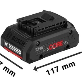 Resim BOSCH ProCORE 18 V 4 Ah Li-Ion Akü 1600A016GB 