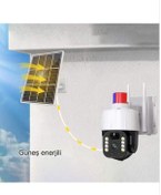 Resim qasul 1080P FULL HD Akıllı Alarımlı Sim Kartlı Güneş Enerjili Güvenlik Kamerası 