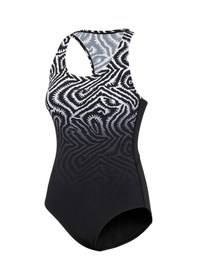 Resim Slazenger Sports Back Kadın Yüzücü Siyah Mayo 