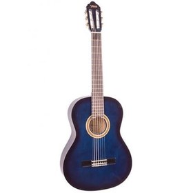 Resim Valencia VC103TBUS 3/4 Klasik Gitar - Mavi Sunburst (Başlangıç Seviyesi) | Sap Ayar Çeliği (Truss Rod), Modern Mavi Sunburst Tasarımı, Isı ve Neme Karşı Dirençli Lamine Gövde 