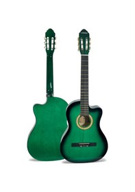Resim Longa Kesik Kasa Klasik Gitar Yeşil 