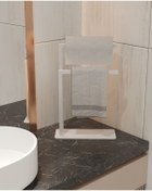 Resim AJU Havluluk Tezgah Üzeri Kağıt Havluluk Ev Banyo Dekorasyonu Paslanmaz Metal Tasarım Montaj Gerektirmez 