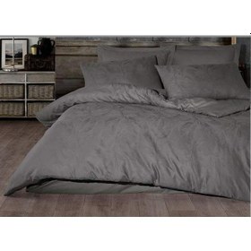 Resim Şaheser Jakarlı Nevresim Takımı Çift Kişilik Ludano Gri Diğer 