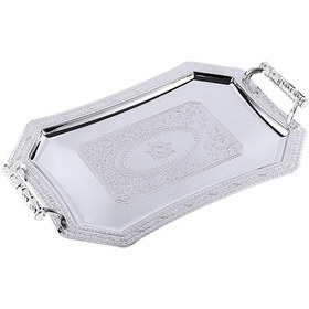 Resim Suntek Ev Mutfak Yemeği Için Paslanmaz Çelik Desen Tepsi 