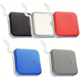 Resim Sunshine022 40 Siyah Cd Dvd Saklama Çantası Fermuarlı Seyahat Ve Araç İçin Disk Kutusu 