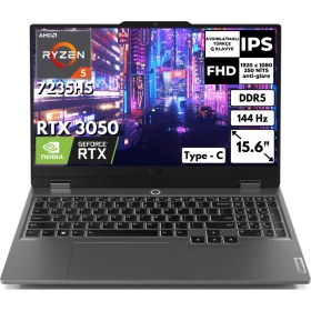 Resim Lenovo Loq 15ARP9 83JC000QTRAT10 R5-7235HS 16 GB 4 TB SSD RTX3050 15.6" Dos Dizüstü Bilgisayar 