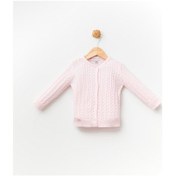 Resim %100 Pamuk Triko Kız Bebek Hırka 13721 001 