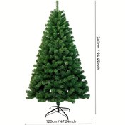 Resim Ekstra Büyük Yapay Noel Ağacı Sağlam Tabanlı - Dolgun, Gerçekçi Yeşil Çam Ağacı ile Koyu Kahverengi Gövde ve Dalları, İç/Dış Mekan Tatil Süslemesi için Dayanıklı Plastik Konstrüksiyon, Kolay Montaj - Zengin Yeşillikle Önceden Süslenmiş, Her Sezon İstifade Edilebilir - Ev, Ofis, Etkinlikler İçin Ideal Bakım Gerektirmemez Klasik Tam Boyutlu Ağaç zengin yeşim yapraklarla sağlanmıştır, Önceden Aydınlatmalı Yapay Noel ağacı,Ev İçi Noel Süslemeleri,Noel El Sanatları, 