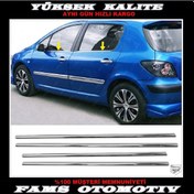 Resim Peugeot 307 Hb Krom Cam Çıtası 4 Prç. 2000 Üzeri P. Çelik 