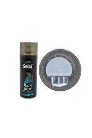Resim Savings Sphere Selsil Rainbow Akrilik Sprey Boya 200 Derece Isıya Dayanıklı Yaldız Gri 