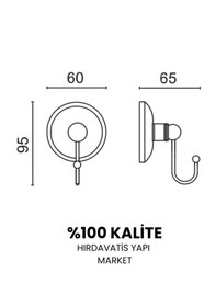 Resim Çelik Banyo Paslanmaz Pirinç Bella Klasik Tekli Askılık Gri 