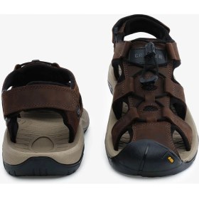 Resim Greyder Erkek Kahverengi Hakiki Deri Sandalet 6Y1CS14630 