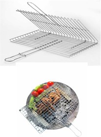 Resim Hype Store pratikoutdoor Paslanmaz Mangal Teli - Izgara Teli - Ömürlük 304 Krom Paslanmaz Çelikten Mangal Teli- 