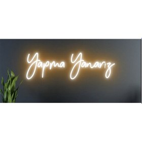 Resim Yapma Yanarız Yazılı Neon Tabela Turuncu 