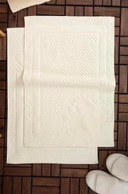 Resim Leoline%100 Pamuk Premium 2'li Ayak Havlusu - Bej 