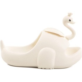 Resim Aspor Beyaz Kız Çocuk Düz Terlik Çok Renkli 